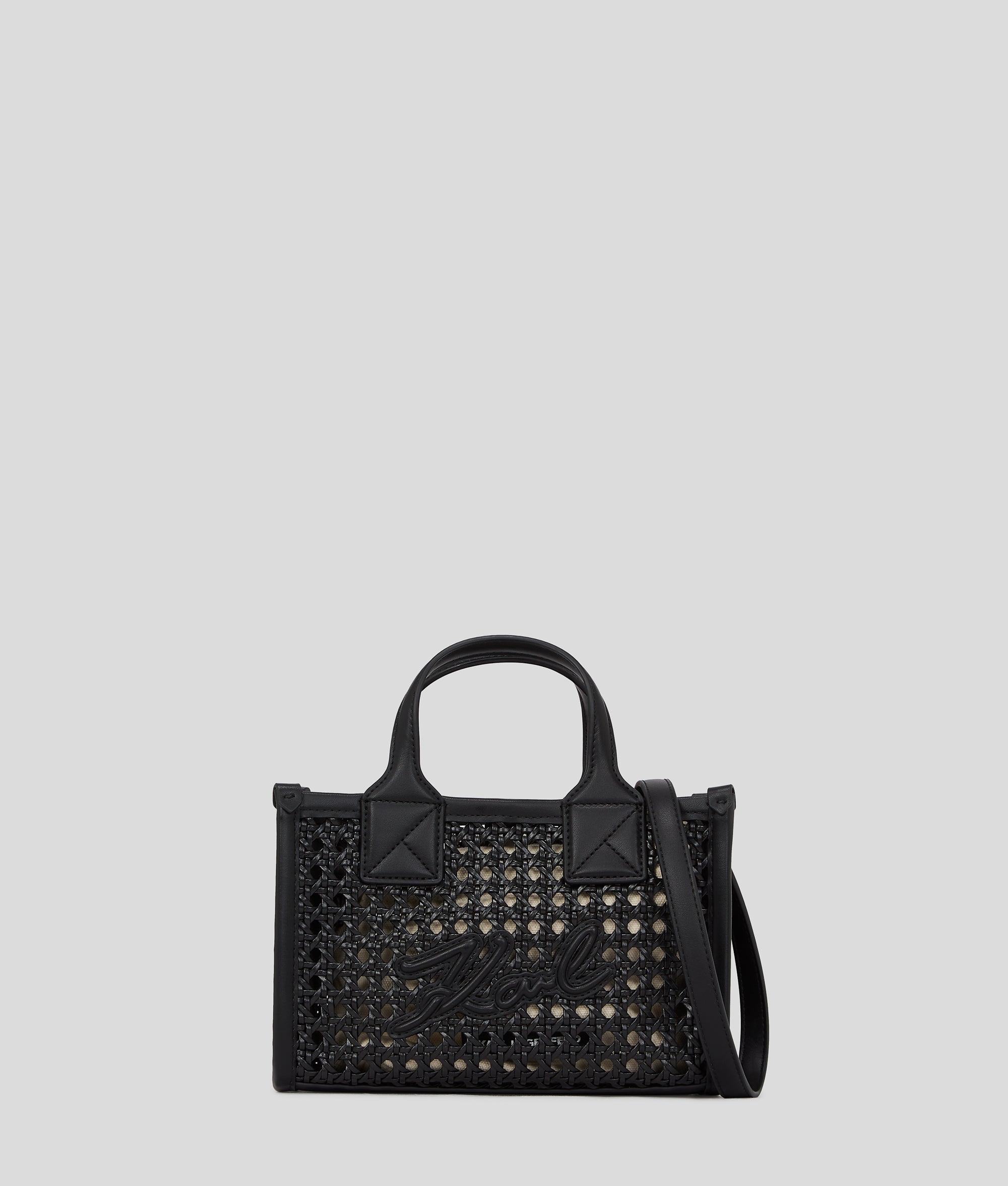 KarlLagerfeld Kskuare Small Tote Bag Black-Nickel