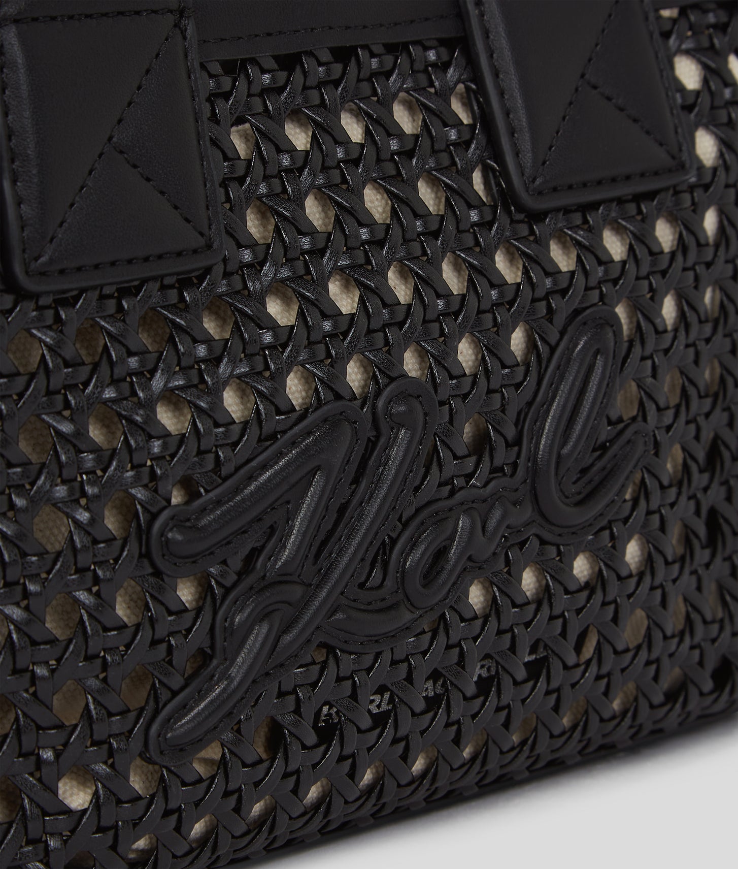 KarlLagerfeld Kskuare Small Tote Bag Black-Nickel