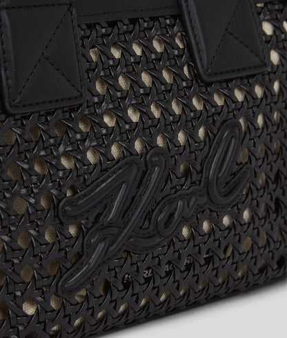 KarlLagerfeld Kskuare Small Tote Bag Black-Nickel