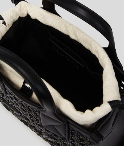 KarlLagerfeld Kskuare Small Tote Bag Black-Nickel