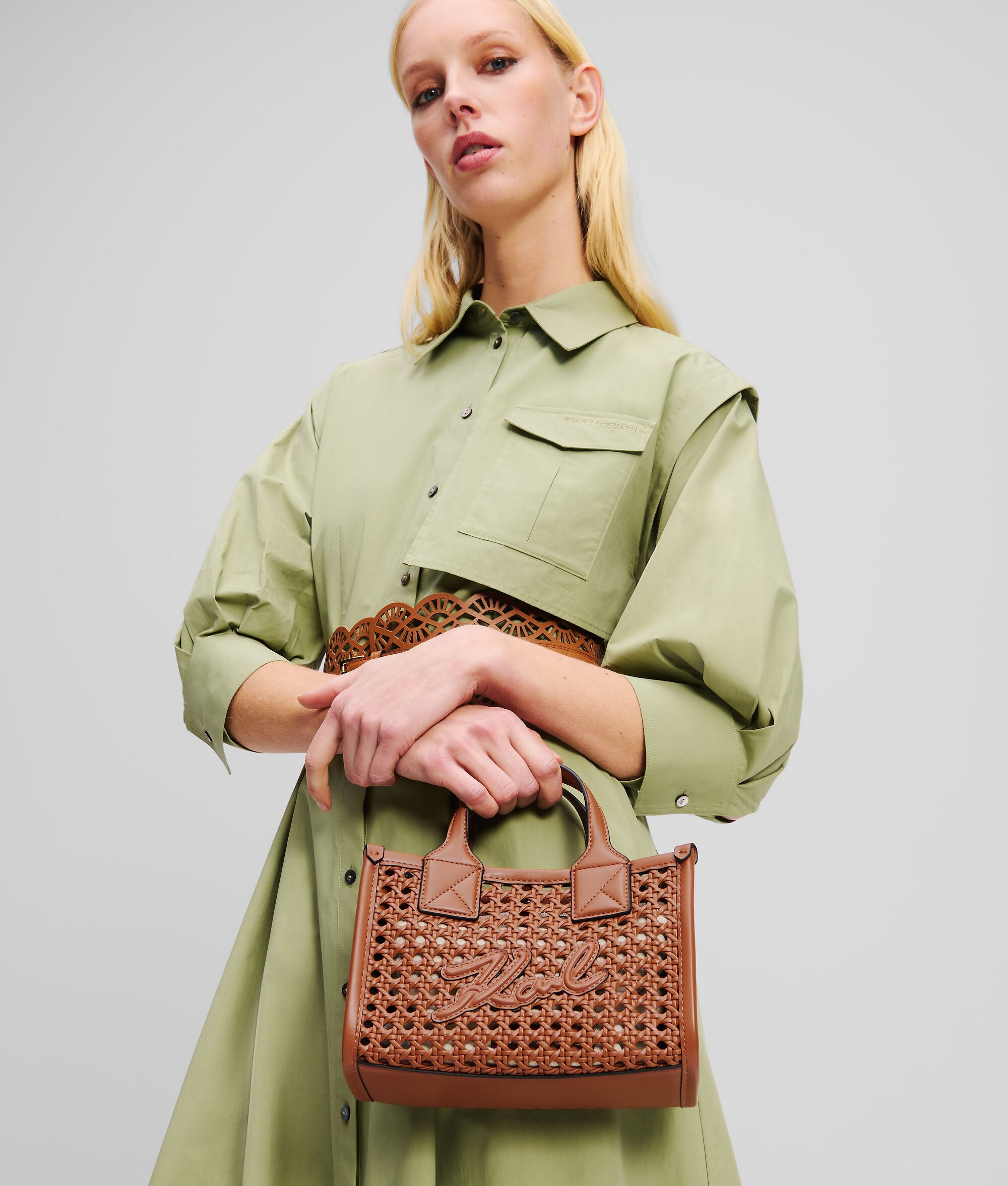 K/Skuare Small Tote Bag Dark Tan Dark Tan