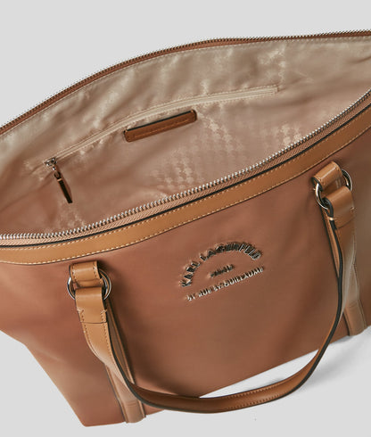 KarlLagerfeld Rue St-Guillaume Medium Tote Bag Clay