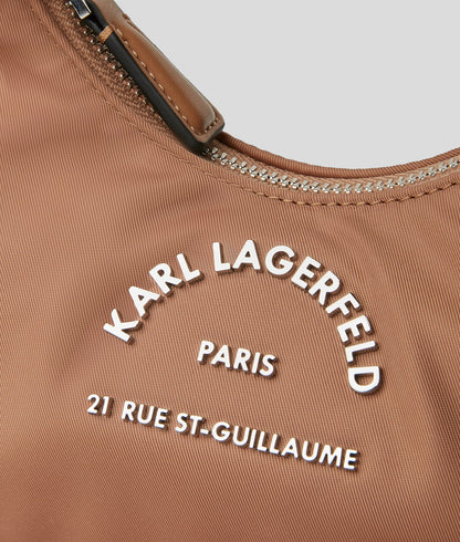 KarlLagerfeld Rue St-Guillaume Moon Crossbody Bag Clay
