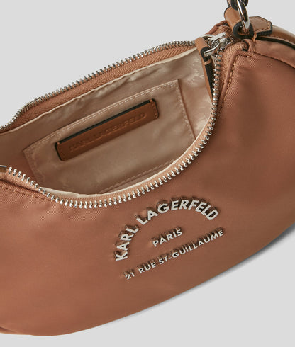 KarlLagerfeld Rue St-Guillaume Moon Crossbody Bag Clay