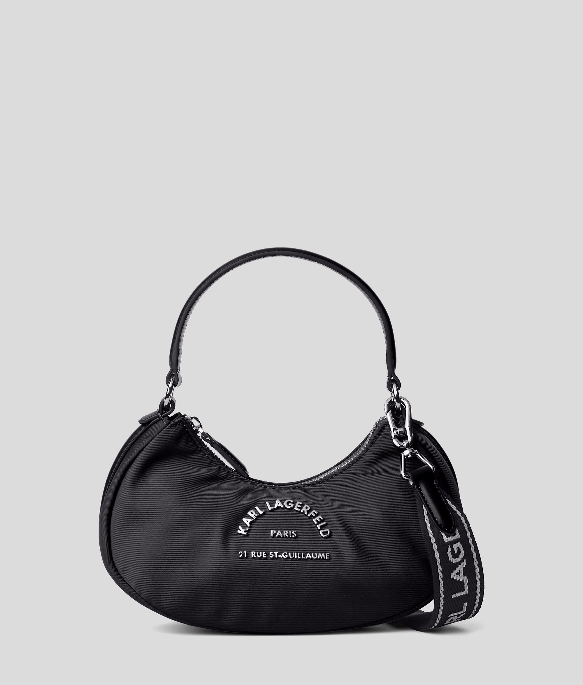 Rue St-Guillaume Moon Crossbody Bag Black Black