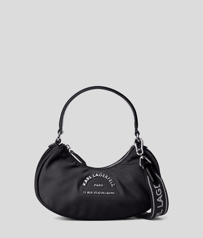 Rue St-Guillaume Moon Crossbody Bag Black Black