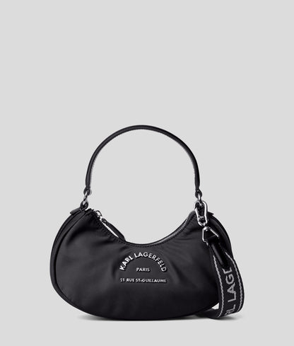 KarlLagerfeld Rue St-Guillaume Moon Crossbody Bag Black