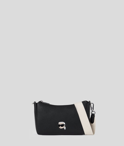 KarlLagerfeld Ikon Pebble Small Shoulder Bag Black