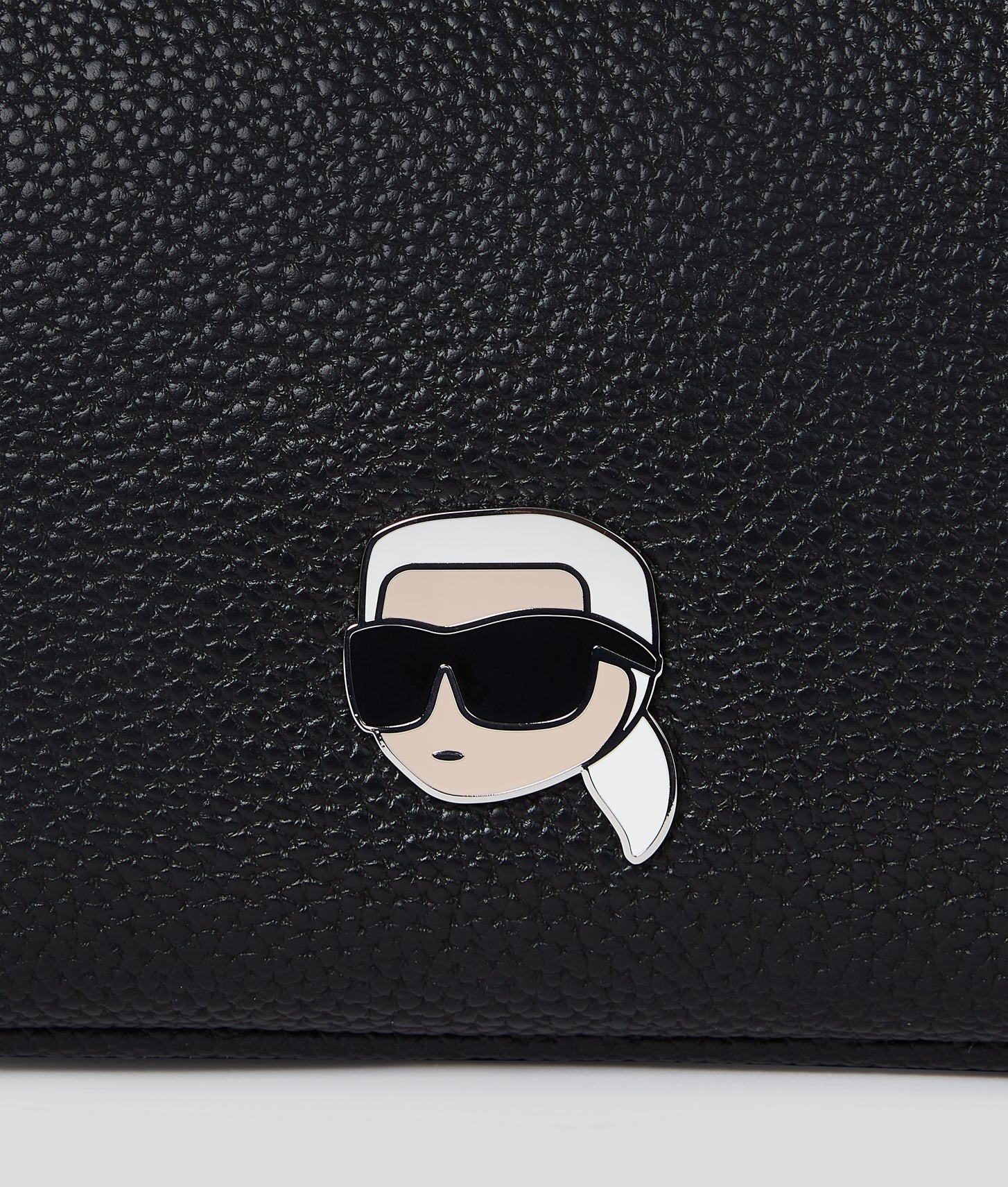 KarlLagerfeld Ikon Pebble Small Shoulder Bag Black