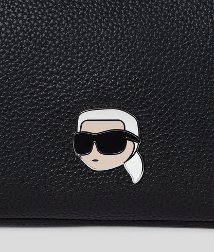 KarlLagerfeld Ikon Pebble Small Shoulder Bag Black