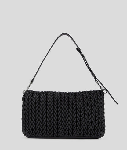 K/Weave Large Shoulder Bag Black-Nickel Black-Nickel