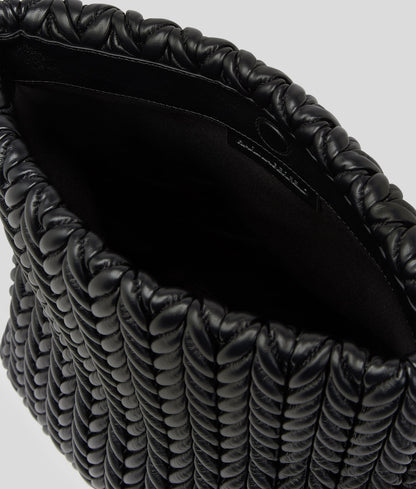 K/Weave Large Shoulder Bag Black-Nickel Black-Nickel