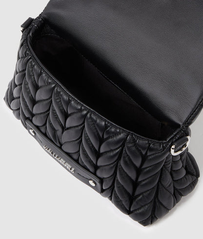 KarlLagerfeld Kweave Crossbody Bag Black-Nickel