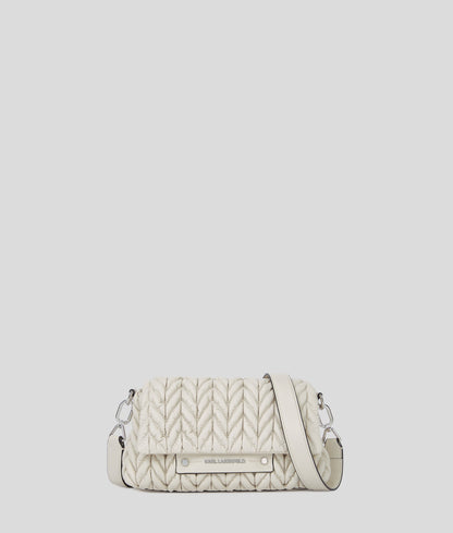 KarlLagerfeld Kweave Crossbody Bag Cement