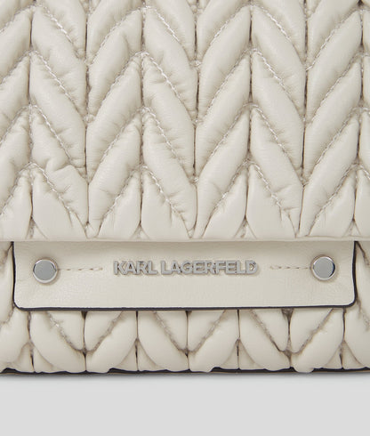 KarlLagerfeld Kweave Crossbody Bag Cement