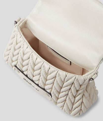 KarlLagerfeld Kweave Crossbody Bag Cement