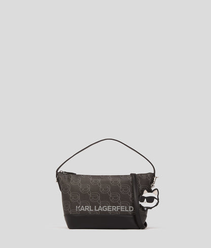 KarlLagerfeld Ikon Crossbody Bag Nft All Over Pattern Black
