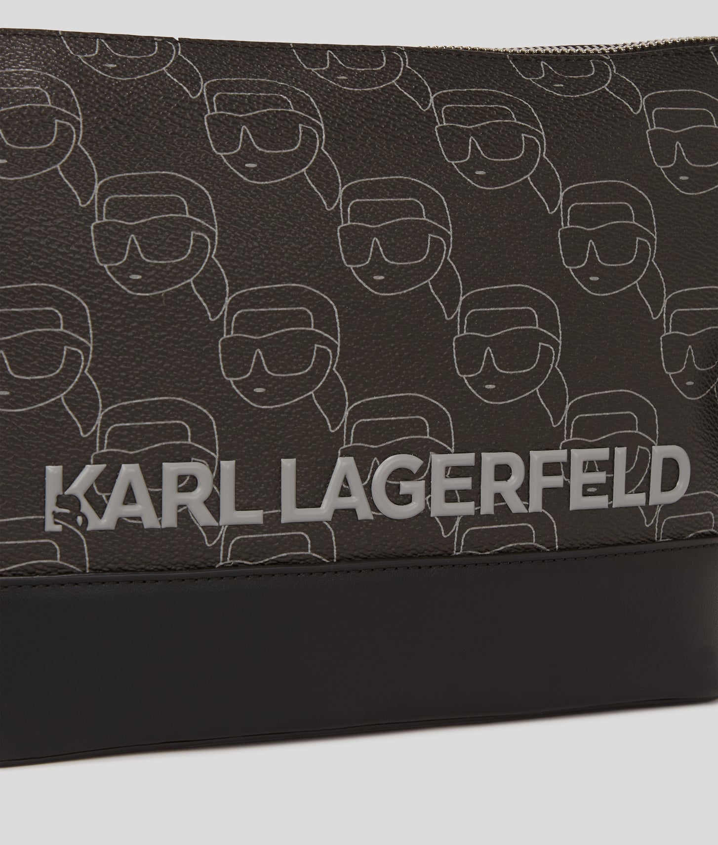 KarlLagerfeld Ikon Crossbody Bag Nft All Over Pattern Black