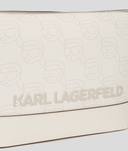 KarlLagerfeld Ikon Crossbody Bag Off White Nft All Over Print