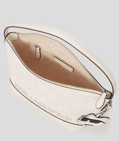 KarlLagerfeld Ikon Crossbody Bag Off White Nft All Over Print