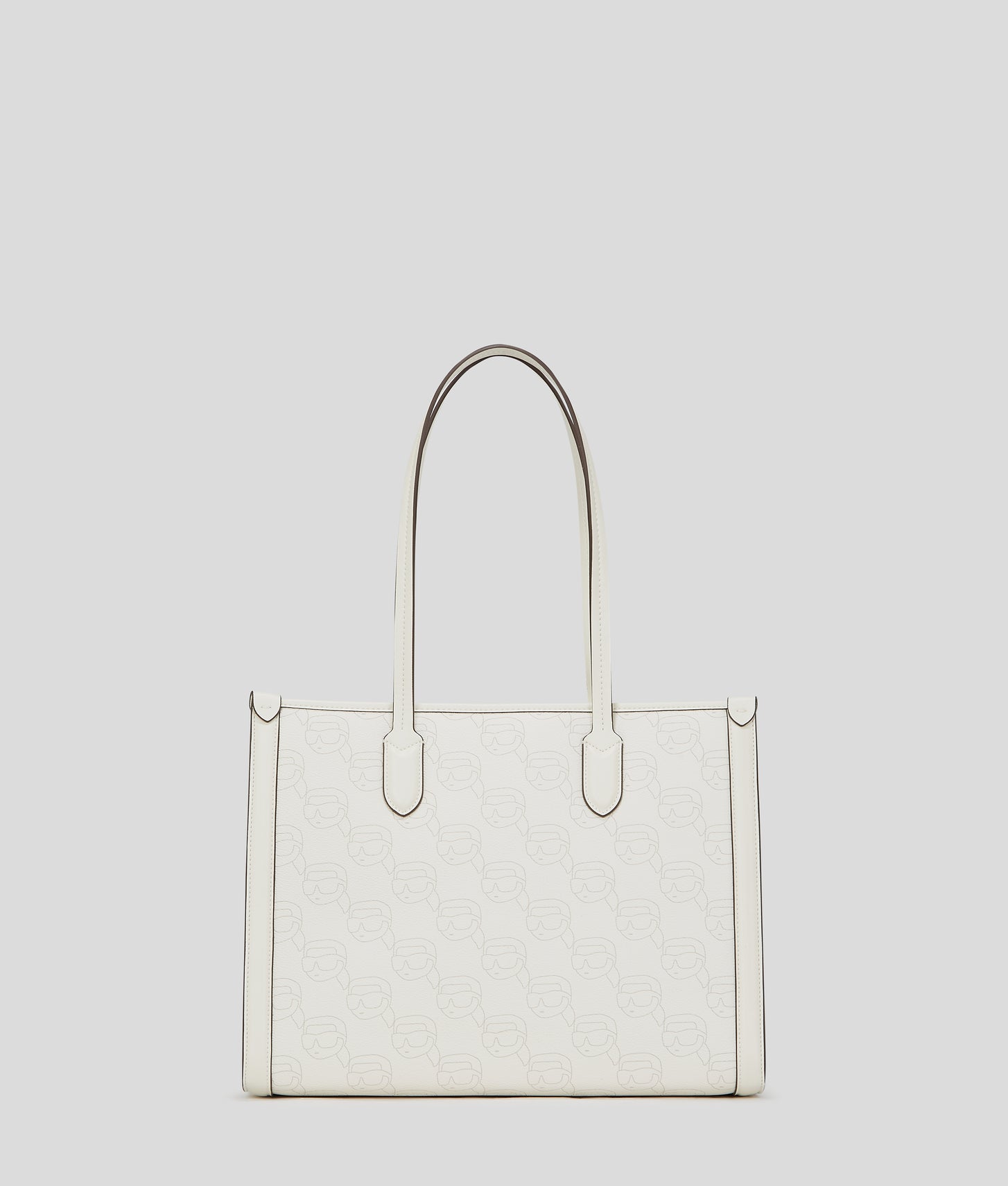 KarlLagerfeld Ikon Medium Tote Bag Off White Nft All Over Print