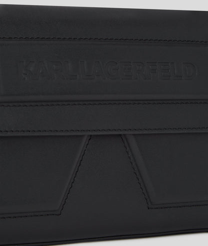 KarlLagerfeld Ikon K Crossbody Bag Black-Nickel