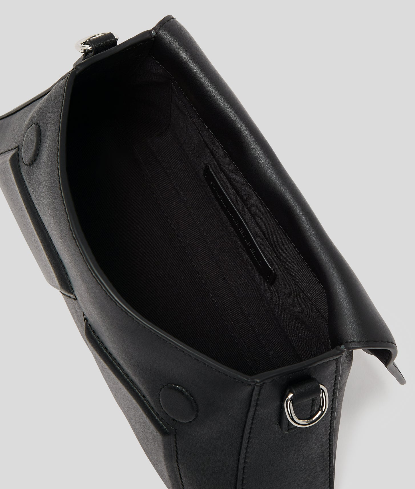 KarlLagerfeld Ikon K Crossbody Bag Black-Nickel