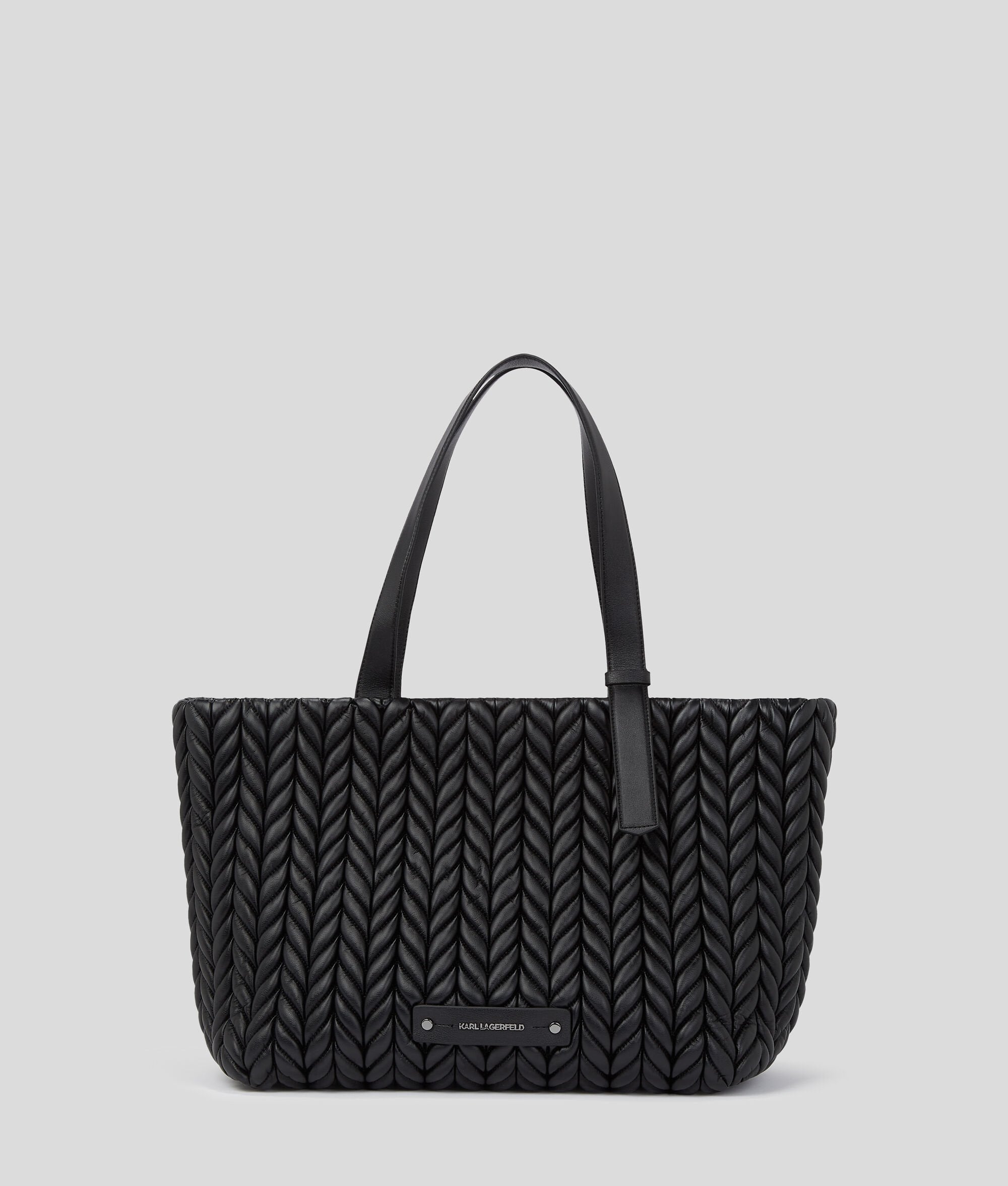 K/Weave Large Tote Bag Black-Nickel Black-Nickel
