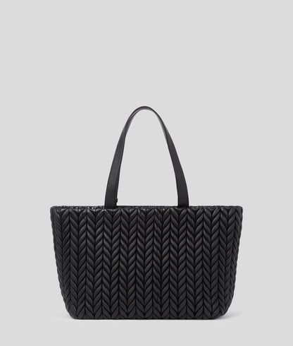 KarlLagerfeld Kweave Large Tote Bag Black-Nickel