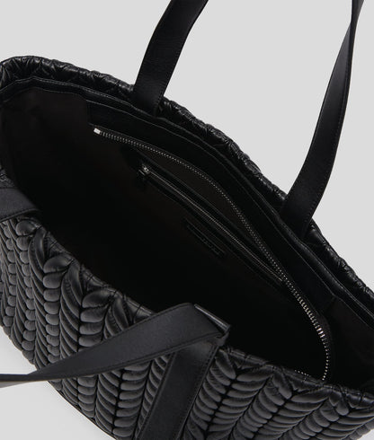 KarlLagerfeld Kweave Large Tote Bag Black-Nickel