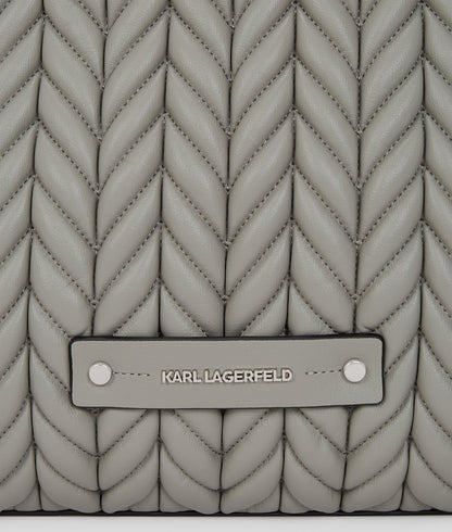 KarlLagerfeld Kweave Large Tote Bag Cloud Grey