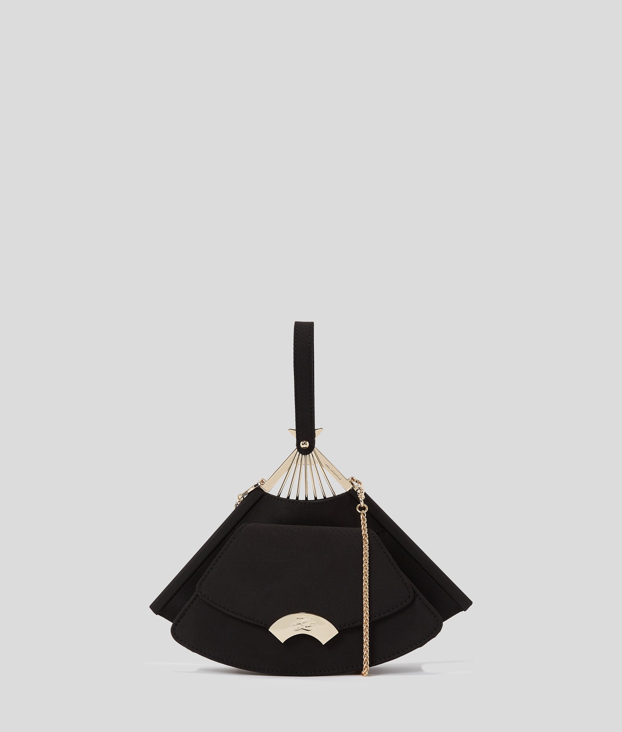 KarlLagerfeld Kl Studio Fan Clutch Bag Black/Gold