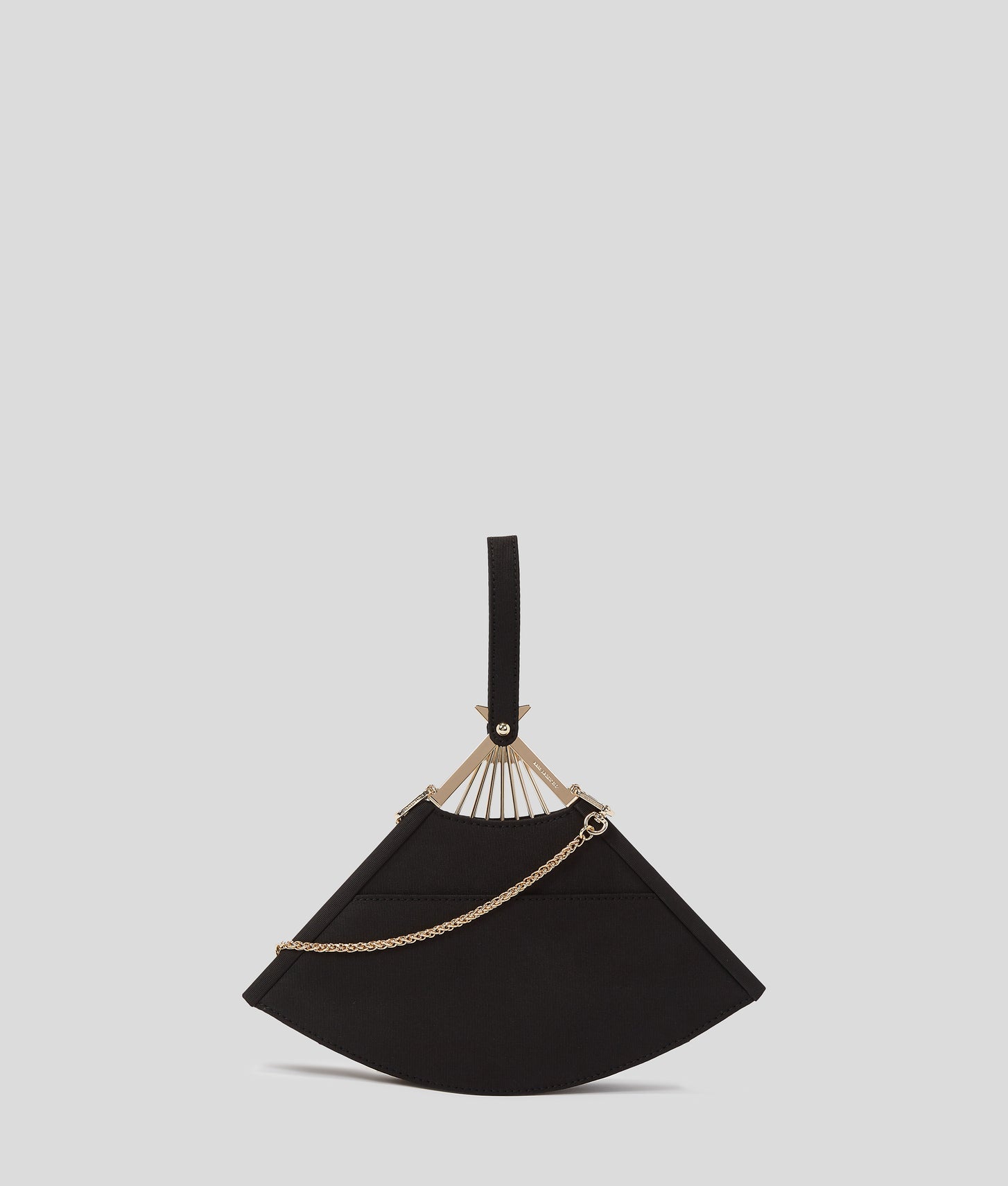 KarlLagerfeld Kl Studio Fan Clutch Bag Black/Gold