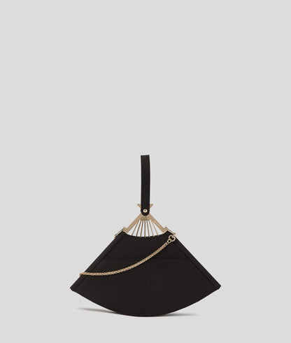 KarlLagerfeld Kl Studio Fan Clutch Bag Black/Gold