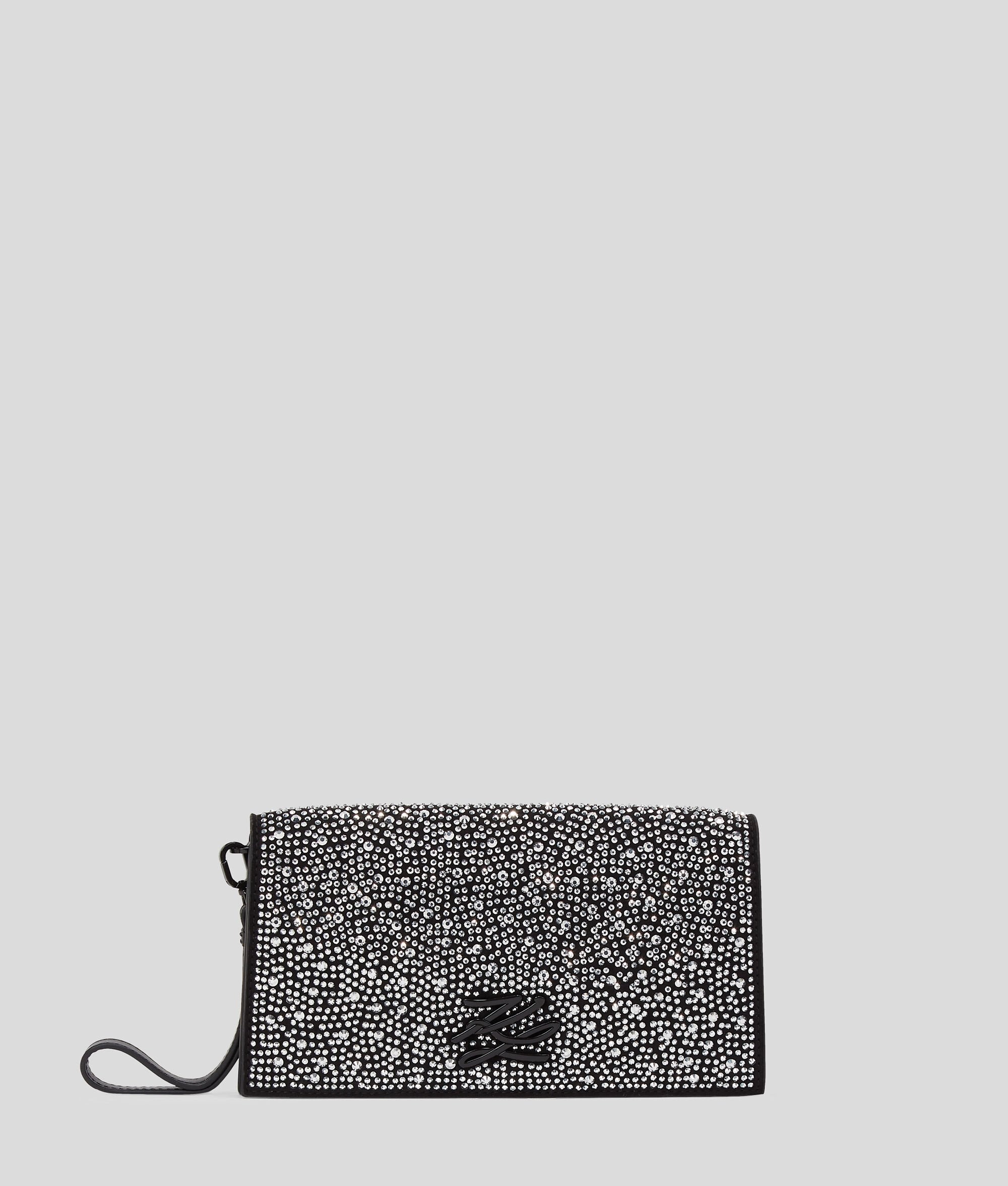 K/Soiree Rhinestone Clutch Bag Silver Embellishment Silver Embellishment