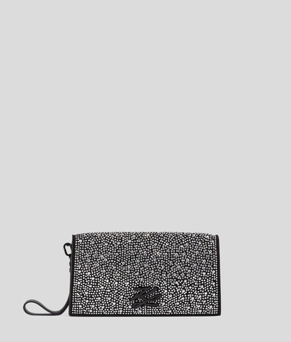 K/Soiree Rhinestone Clutch Bag Silver Embellishment Silver Embellishment