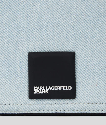 KarlLagerfeld Box Logo Denim Camera Bag Light Blue
