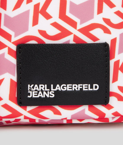 Monogram Utility Nylon Crossbody Bag Red All Over Monogram Print Red All Over Monogram Print