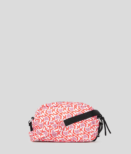 Monogram Utility Nylon Crossbody Bag Red All Over Monogram Print Red All Over Monogram Print