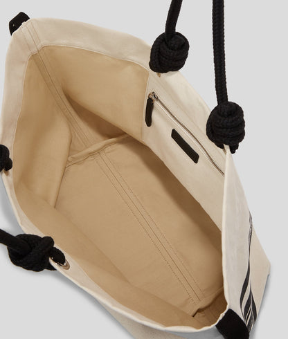KarlLagerfeld Kl X Borsalino Beach Tote Bag Black/Natural