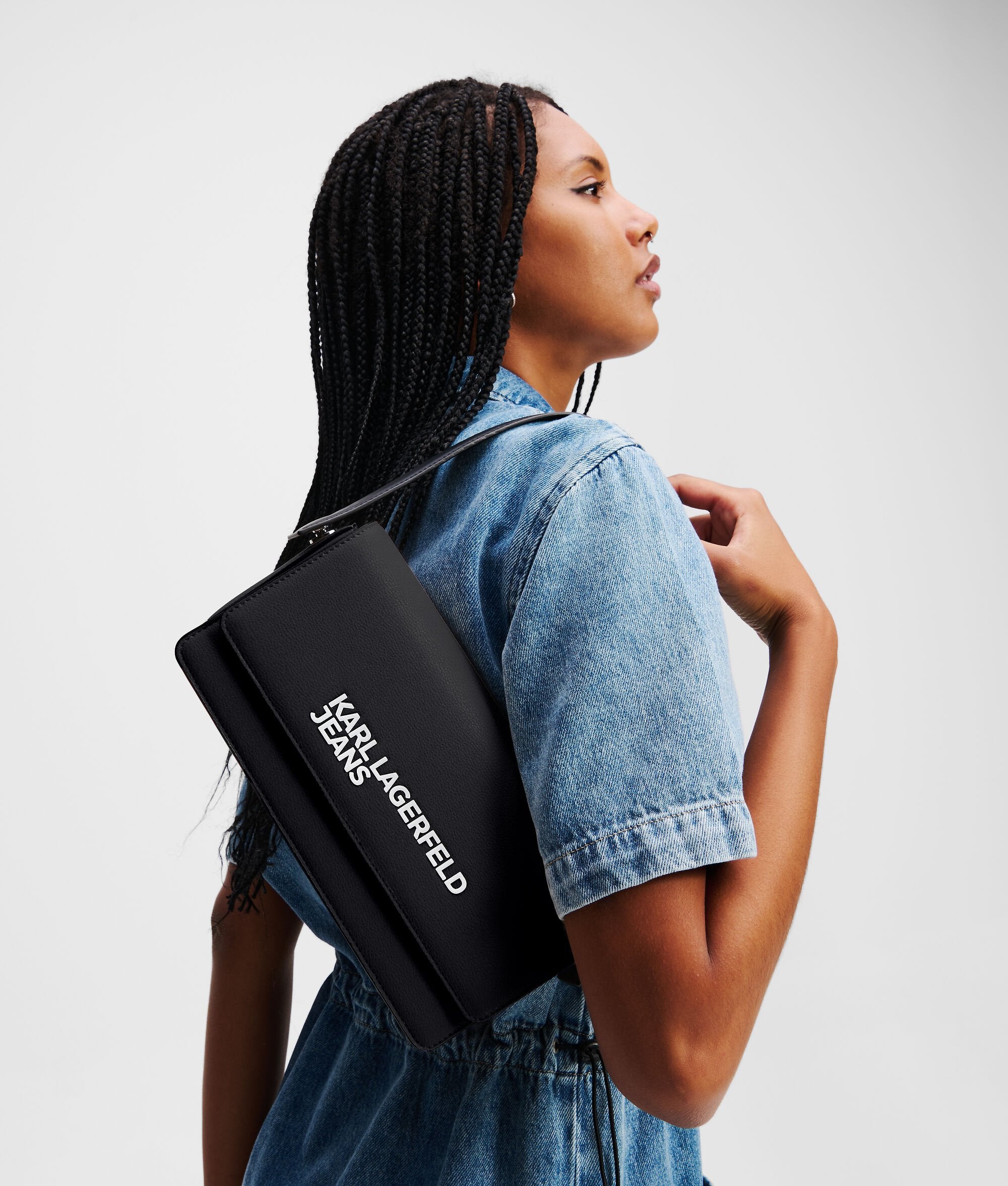 Logo Crossbody Bag Black Black