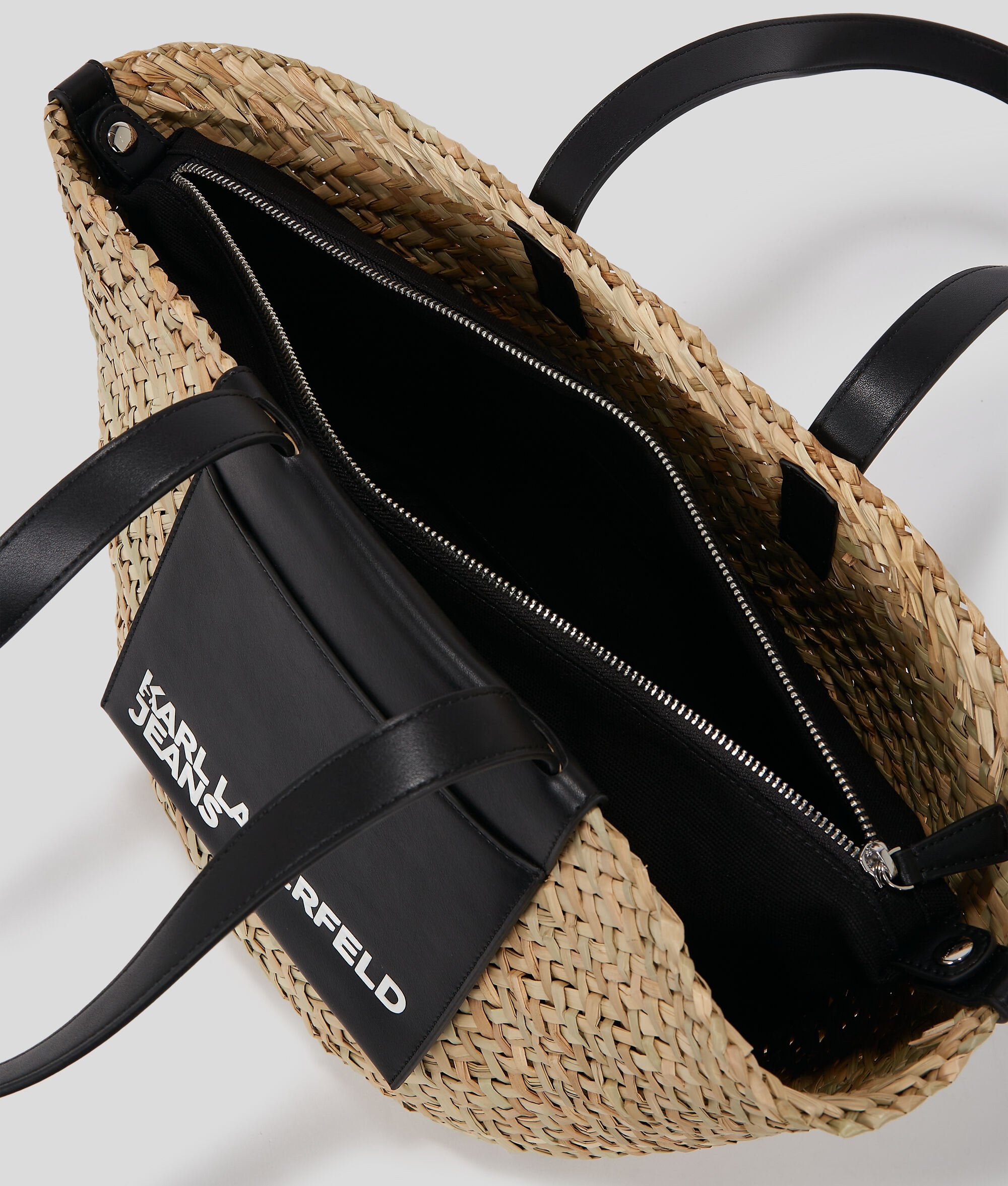Raffia Tote Bag Natural/Black Natural/Black