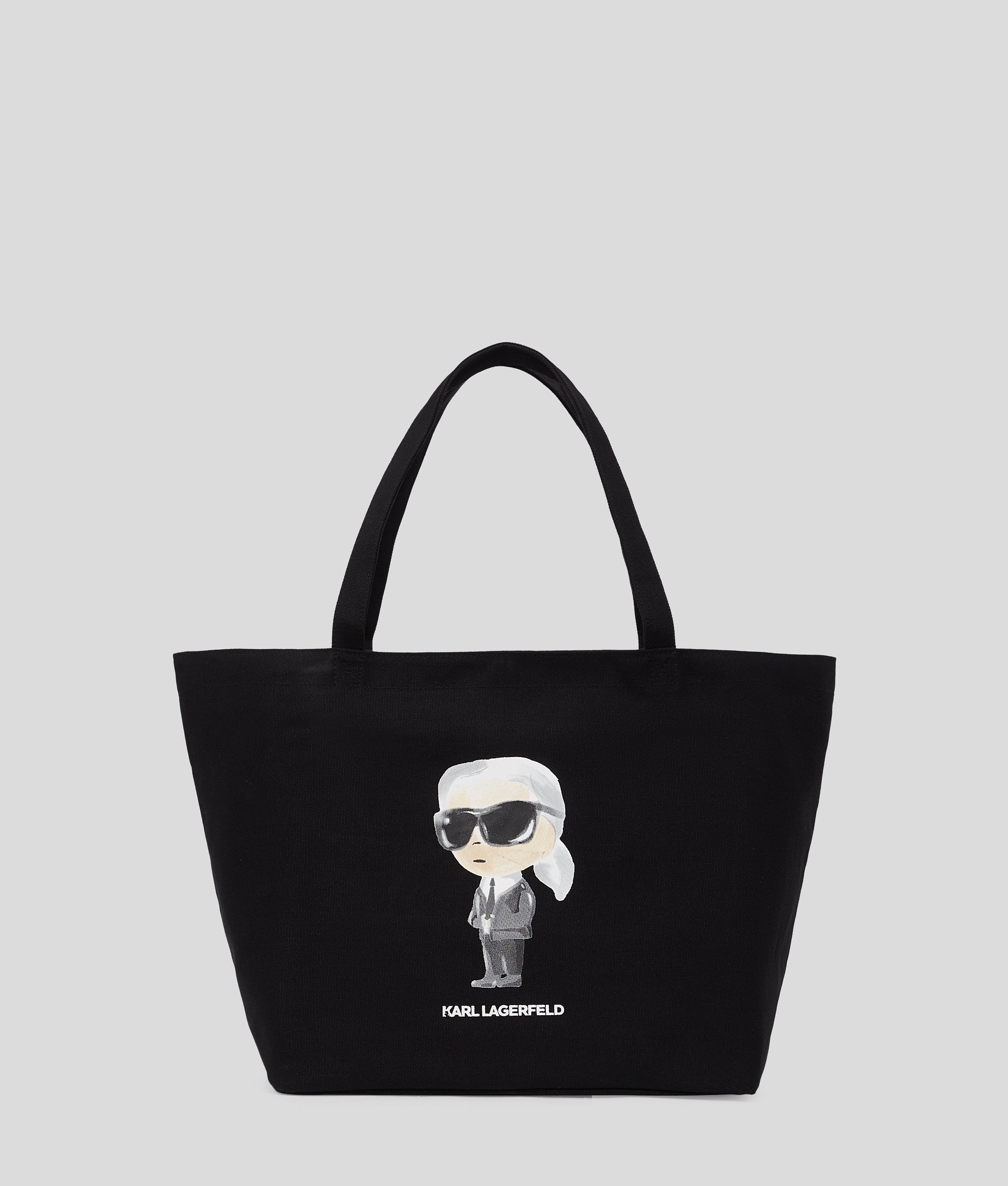 KarlLagerfeld Ikon Aquarelle Shopper Black