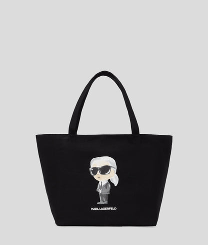 KarlLagerfeld Ikon Aquarelle Shopper Black