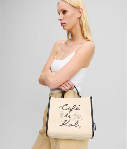 KarlLagerfeld Kl X Jorge Parra Tote Bag Natural