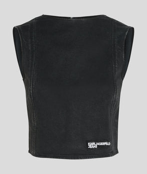 KarlLagerfeld Klj Box Logo Half-Moon Shoulder Bag Black