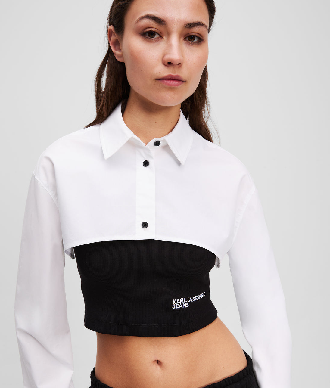 KarlLagerfeld Nylon Mini Backpack White/Black