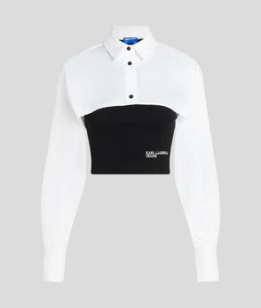 KarlLagerfeld Nylon Mini Backpack White/Black