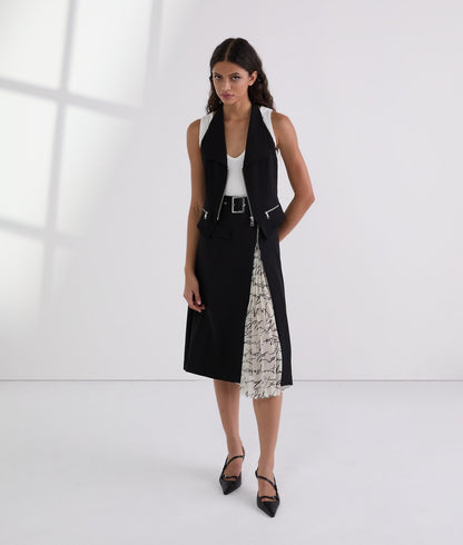 Karl Lagerfeld Halterneck Waistcoat Black
