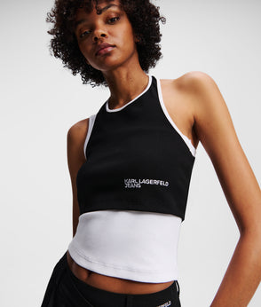 KarlLagerfeld Nylon Shoulder Bag White/Black